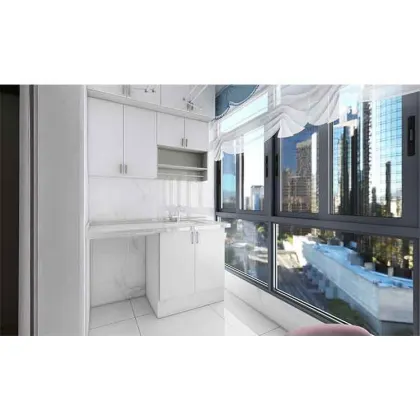 Custom Laundry Cabinet for Balcony Laundry Rooms