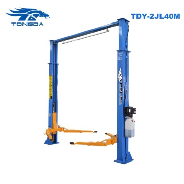 2021 Tongda CE Two Post Car Lift 4 Tons - Manual Lock Hydraulic Car Lift for Sale