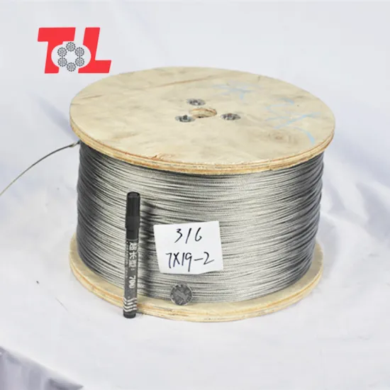 316 Nylon Coated Ss Wire Rope Factory Price
