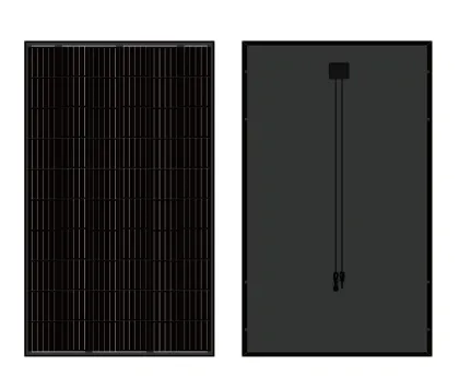 All black solar panels europe stock