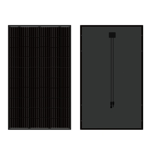 All Black Solar Panels in Europe Stock