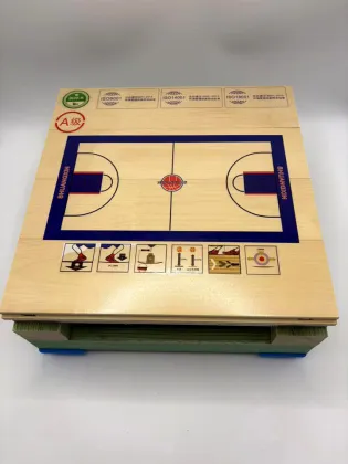 Assembled sports wood flooring for indoor basketball court