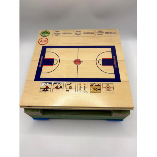 Parquet deportivo ensamblado para cancha de baloncesto cubierta