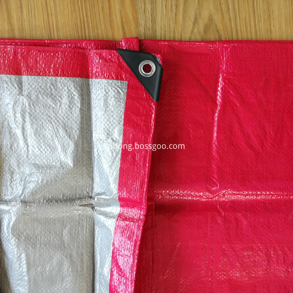 Red Silver Tarp Outdoor Covers