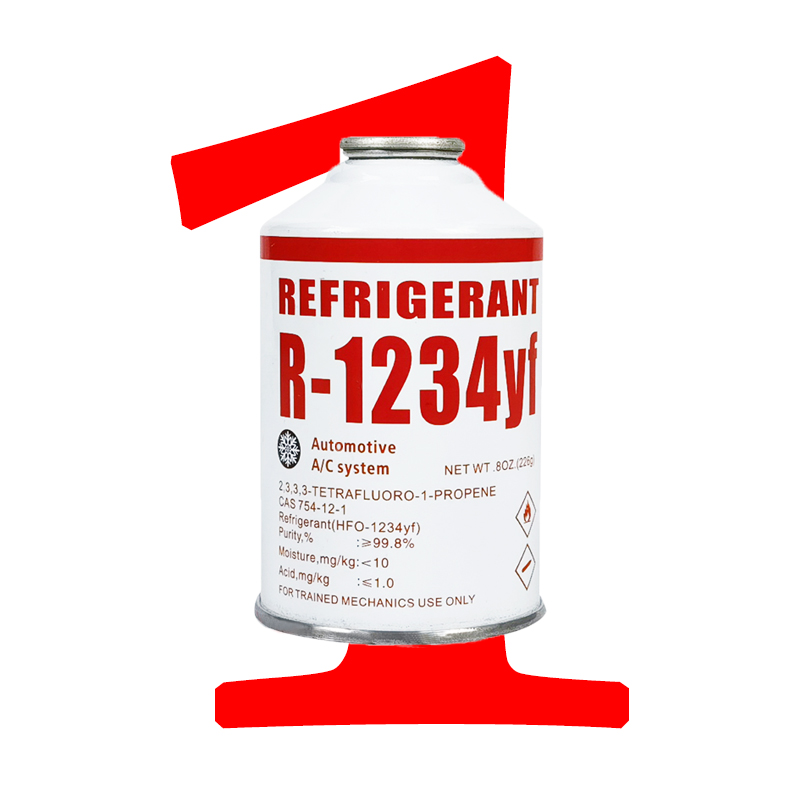 99,9% di purezza R1234YF refrigerante per l'industria automobilistica 8oz