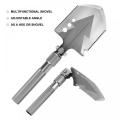 Silver Multifunctional Foldable Metal Wilderness Shovel