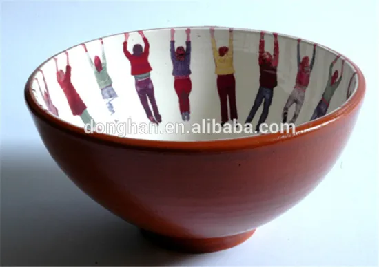China factory creative printing ceramic bowl with good quality