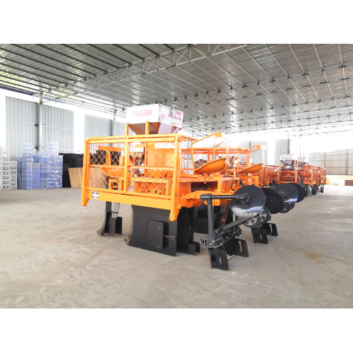 Two rows sugarcane planter for seed cultivators