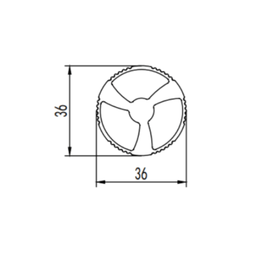 Moldes de extrusión de perfil de aluminio de soporte de iluminación