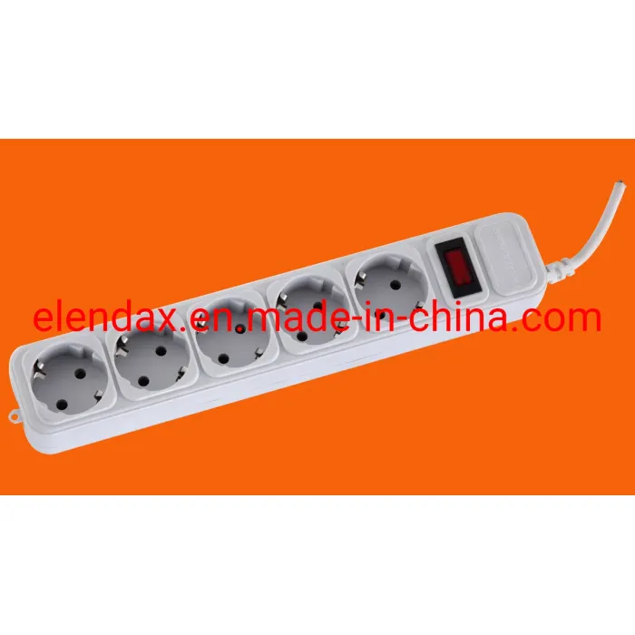 Soket Jerman yang Dilindungi Lonjakan dengan USB