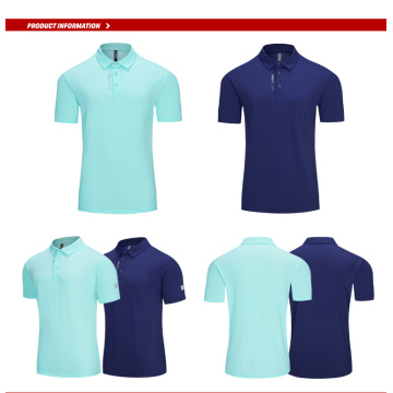 Рубашки для гольфа Сухая посадка Поло с короткими рукавами Спортивная рубашка