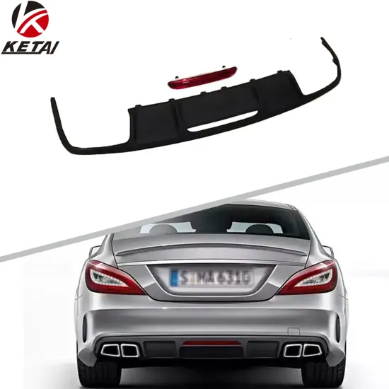 CLS63 Style Auto PP Material Accessories Rear Diffuser for BENZ W218 AMG 2013-2017