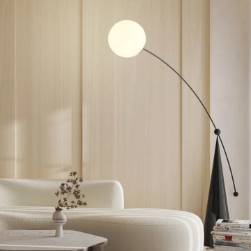 Lampada da comodino a semplicità nera minimalista - illuminazione soggiorno a led