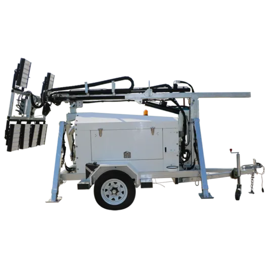 Construction LED Light Tower Trailer Mobile