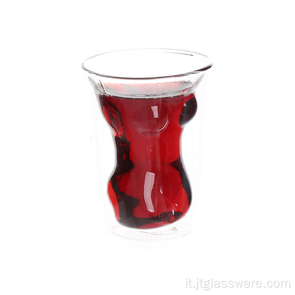 Bicchiere da vino whisky in vetro