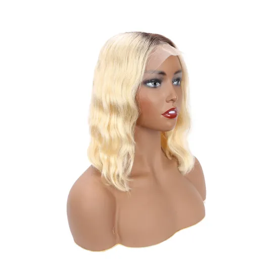Yeswigs 10 Inch 12 Inch Short Bob Cut 1b 613 Blonde HD Swiss Lace Frontal Wig Real Mink Peruvian Human Virgin Hair Wig Bob Style