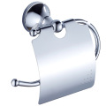 Bathroom wall-mounted simple chrome-plated copper roll tissue holder