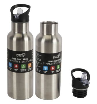 Portabel double-layer stainless steel thermos cup