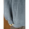 Mens Knit Zip melalui Panel Dada Top W