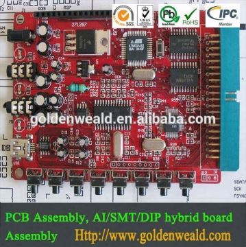 Electronic panel control assembly with all components,pcb fabrication and assembly,prototype pcb assembly
