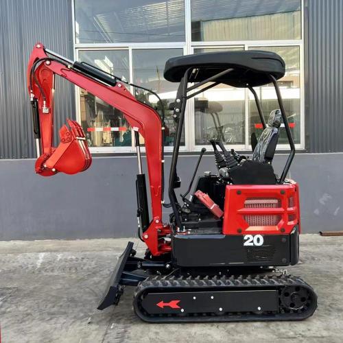 Ekskavator 2 ton crawler backhoe dengan karet