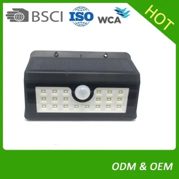Weatherproof LED Solar Sensor Powered Wall Lights for Outdoor