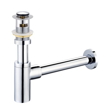 China Brass Bathroom Siphon Sink Drain Basin Trap Push Up Down