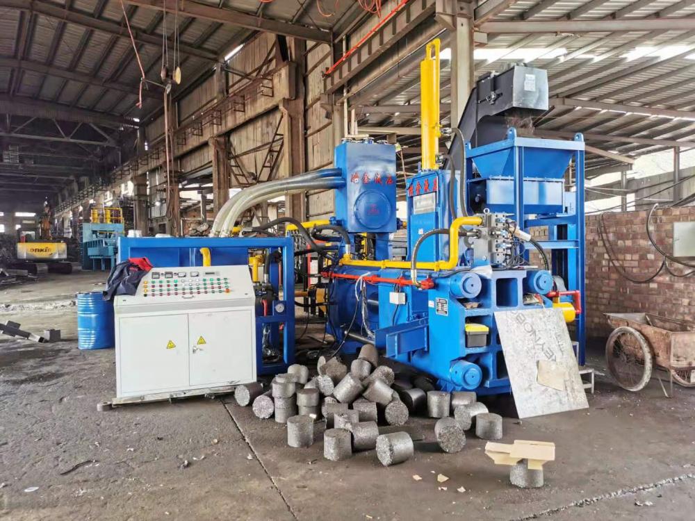 Hydraulic Iron Steel Metal Chips Briquette Making Presses