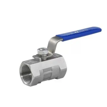 1/4" Female Thread 2 Way 201 Stainless Steel DN8 One-piece Ball Valve Long Handle for Water Gas Oil Control