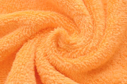 Orange Ringspun Cotton Small Bath Towels