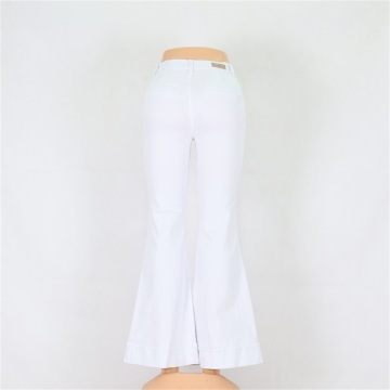 Women's White Jeans Flared Pants Wholesale
