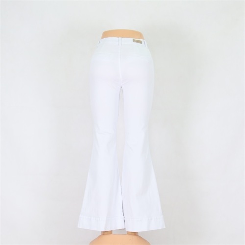 Women's White Jeans Flared Pants Wholesale