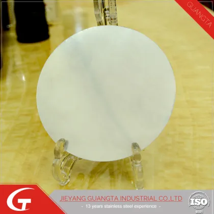 201grade DDQ stainless steel circle produced by BAOSTEEL GUANGTA H R coil