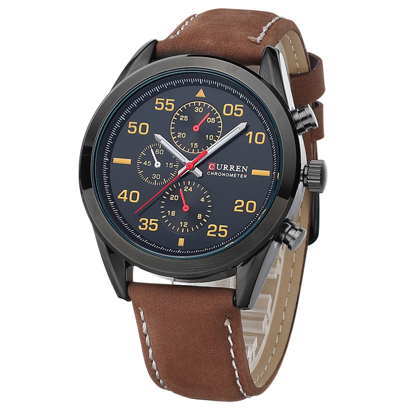Promotion CURREN Leather Color Band Watch men Promotion CURREN Leather Color Band Watch men