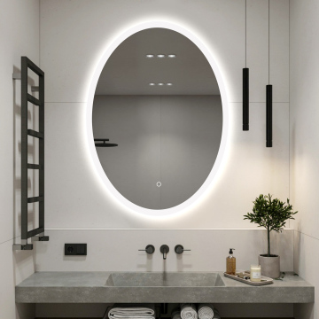 High-Quality Anti-Fog Touch Screen LED Wall Mirror for Apartments