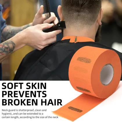 Orange Disposable Salon Haircut Neck Paper - Professional Barber Tools