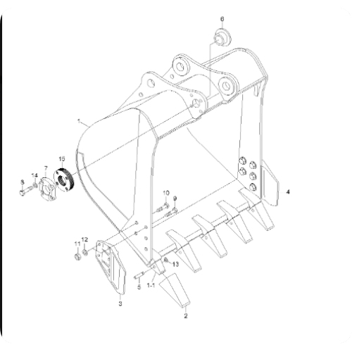 Hyundai R450LC7 Excavator Tooth Tip 61NB-31310