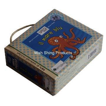 Educational paperboard puzzle game box