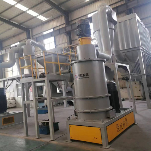 Vertical mechanical jet mill pulverizer