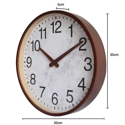 Nordic Silent Wooden Wall Clock