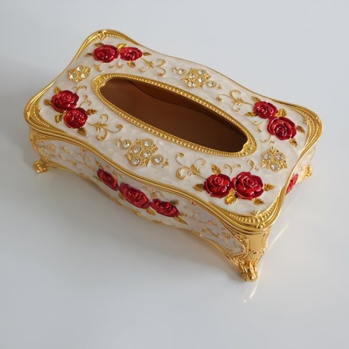 European Style Carved Tissue Box