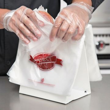 Printed Food Plastic Packaging Flat Deli Food Bag