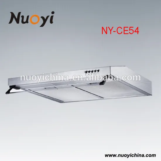 Stainless steel 60mm kitchen slide slim range hood