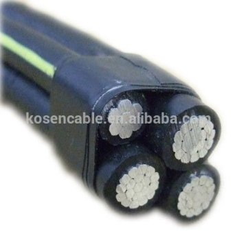 Aluminum Quadruplex Dervice Drop Cable, AAC phase