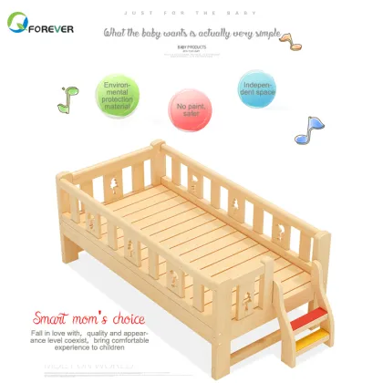 Nordic Style Solid Wood Bed for Kids/Children