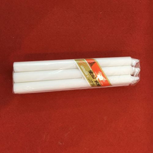 400G 6PCS Polybag 55G Duży czysty wosk parafinowy White Stick Candle