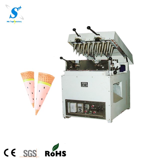 Equipo automático de moldeo/calefacción de cono de helado