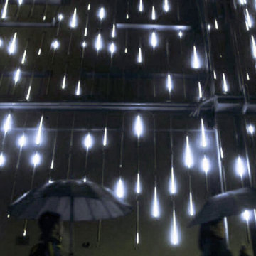 Meteor Shower Luci di Natale che cadono a pioggia