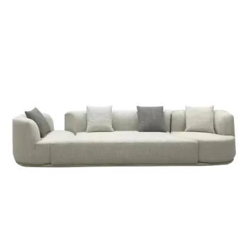 Modern Top Grain Cow Leather Sofa with Elegant Design for a Stylish Living Room