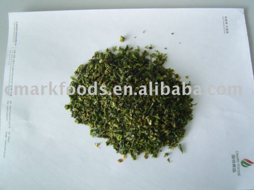 Dried Green Bell Pepper Granules